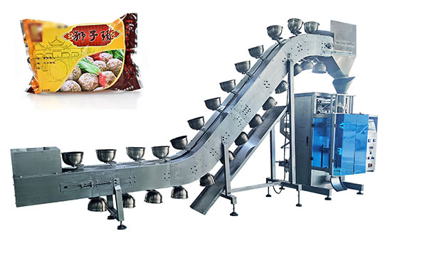 石家莊半成品獅子頭包裝機展示圖