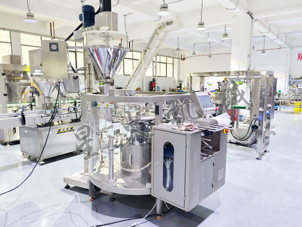 成都給袋式粉劑自動包裝機實拍圖